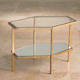 Global Views Hexagon Table - Gold Furniture Global-Views-8.82316 00651083823163