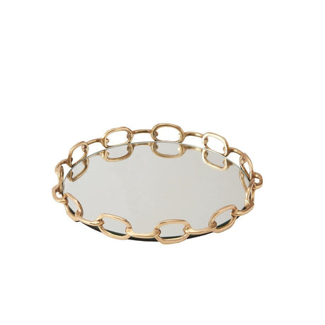 Serene Spaces Living Antique Round Raw Brass Tray, Hammered Decorative  Metal Tray Use as Holder for Accessories, Candles, Jewelry, Centerpiece for