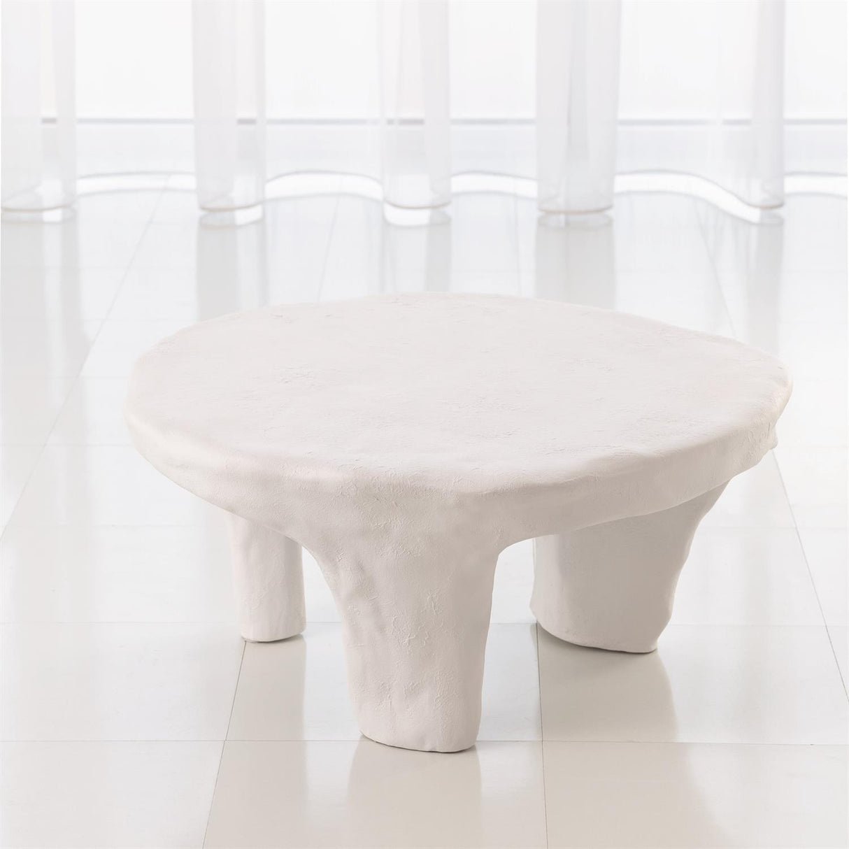 Global Views Monolith Coffee Table - Soft White Furniture global-views-7.30152