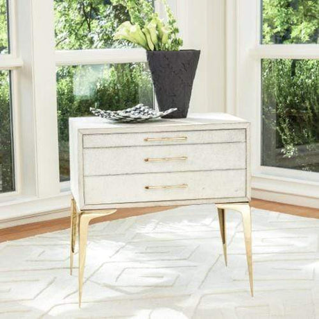 Global Views Stiletto Bedside Table - White Furniture Global-Views-9.92724