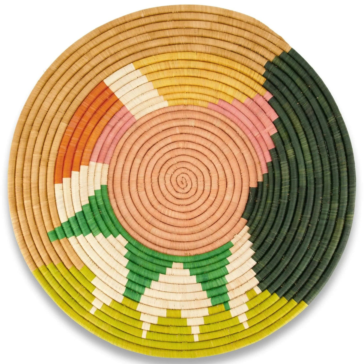 Handwoven Baskets by BLU 21" Thistle Seratonia Wall Plate Wall across-africa-PW.20160