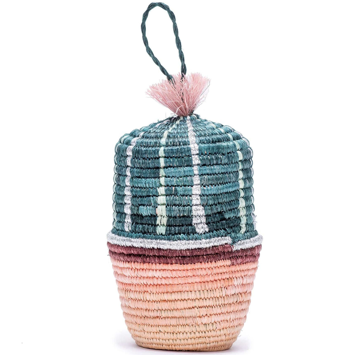 Handwoven Baskets by BLU Cactus Planter Ornament Pillow & Decor across-africa-OO.10196