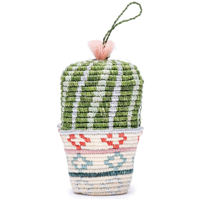 Handwoven Baskets by BLU Cactus Planter Ornament Pillow & Decor across-africa-OO.10197