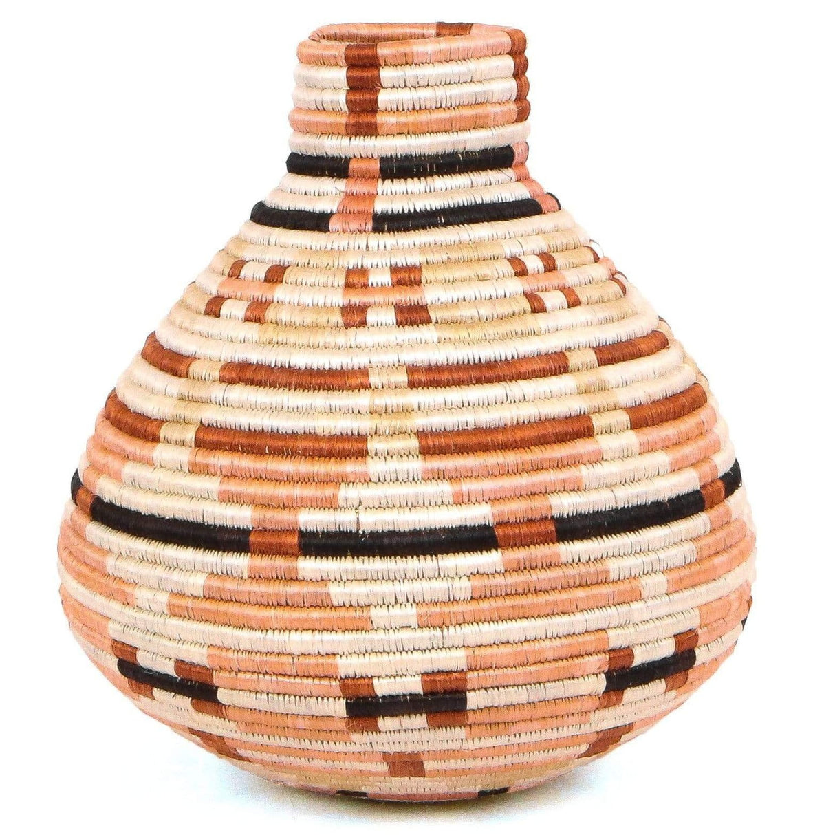 Handwoven Baskets by BLU Peach Mpira Vase Pillow & Decor across-africa-UV.10150