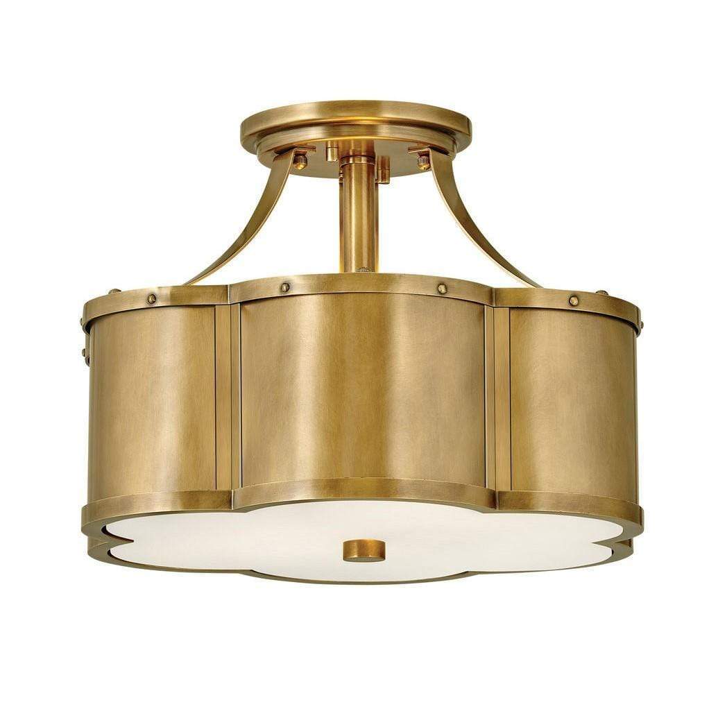 Hinkley Chance Foyer Light Heritage Brass 4443HB