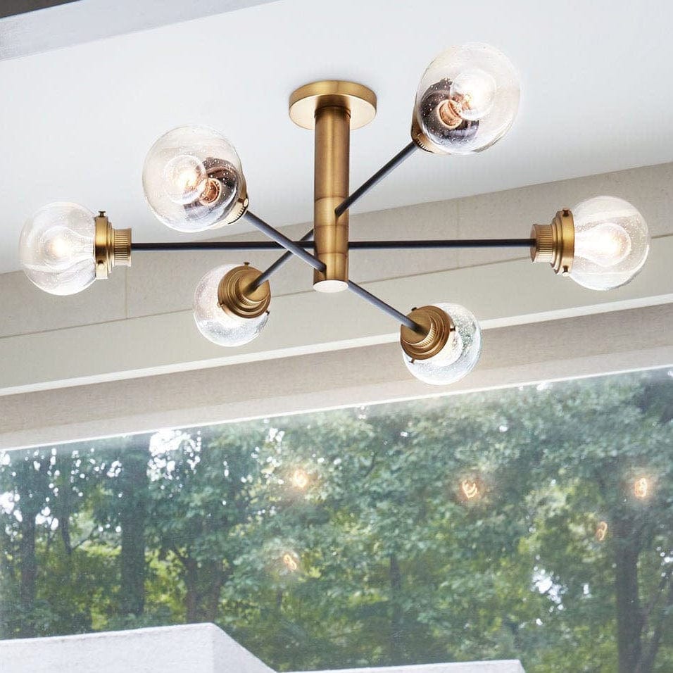 Poppy Semi Flush Mount Meadow Blu