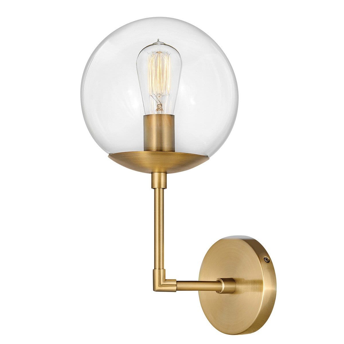 Hinkley Lighting Warby Single Light Sconce - Heritage Brass Lighting hinkely-lighting-3742HB