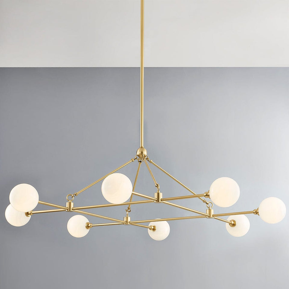 Hudson Valley Andrews Chandelier Meadow Blu