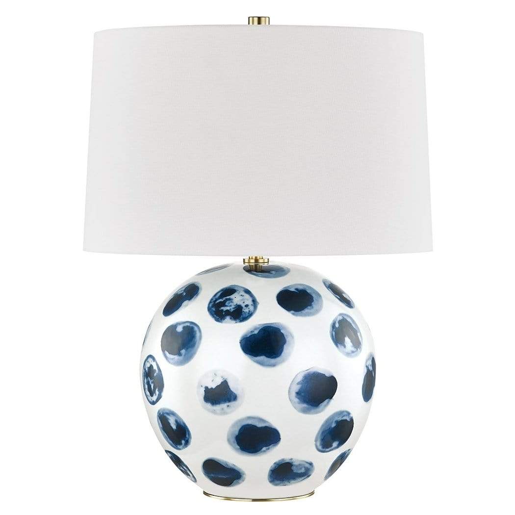 Hudson Valley Blue Point Table Lamp Lighting hudson-valley-L1448-WH/BD 806134896294