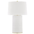 Hudson Valley Borneo Table Lamp - White Lighting hudson-valley-L1376-AGB/WH 806134894467