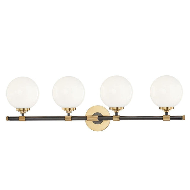 Hudson Valley Bowery 4 Light Vanity Sconce Lighting hudson-valley-3704-AOB 00806134883119