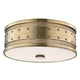 Hudson Valley Gaines Flushmount - Aged Brass Lighting