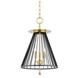 Hudson Valley Lighting Cagney Pendant - Polished Nickel Lighting HUDSON-VALLEY-1014-AGB/BK