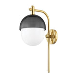 Hudson Valley Lighting Nyack Wall Sconce Lighting hudson-valley-6100-AGB/BK 806134016357