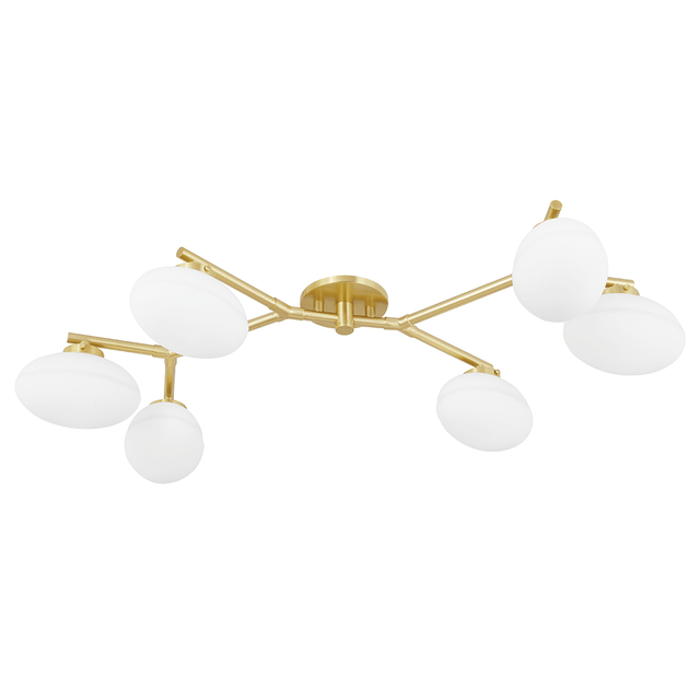 Hudson Valley Lighting Wagner Semi-Flush Mount Ceiling Light Fixtures hudson-valley-5541-AGB