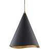 Hudson Valley Martini Pendant Lighting hudson-valley-9618-GL/BLK