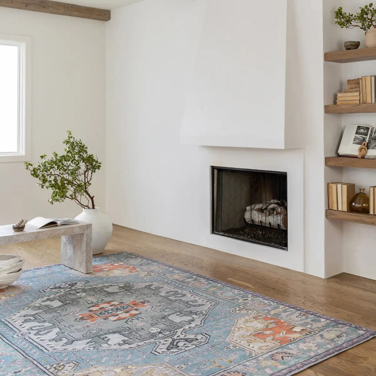 Harma Rug Kate Lester Harman Zenora Rug – Meadow Blu