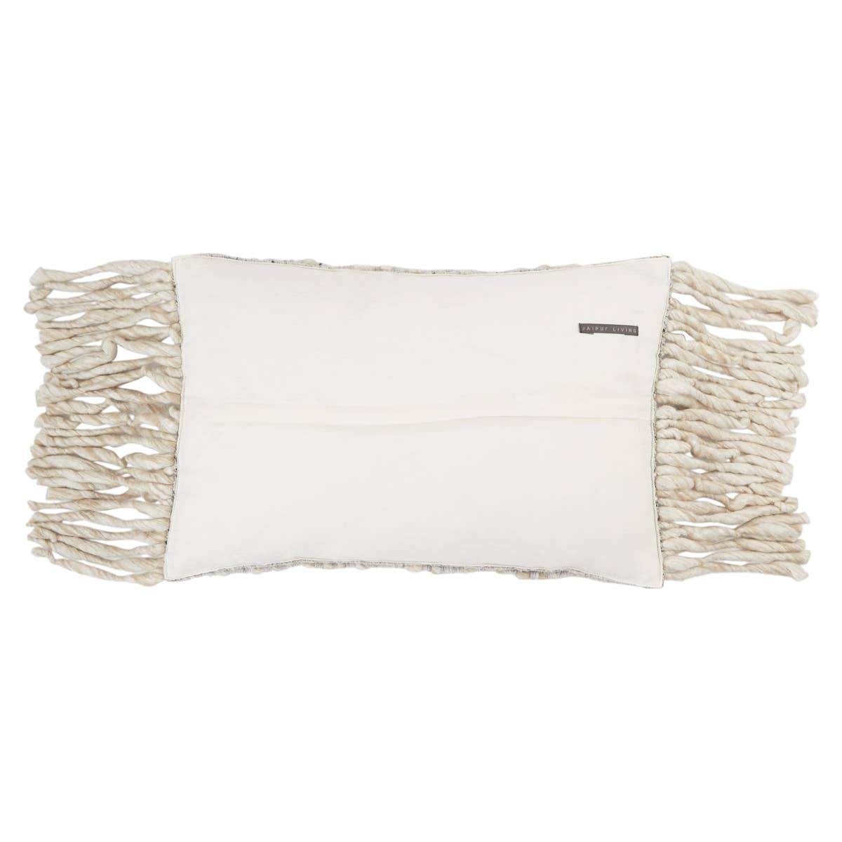 Jaipur Living Angora Cilo Lumbar Pillow - Cream/Light Gray Pillow & Decor