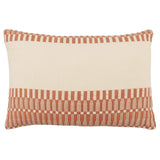 Jaipur Nagaland Lumbar Pillow - Terracotta/Ivory Pillow & Decor