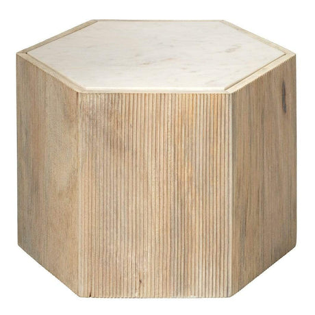 Jamie Young Co. Argan Hexagon Table Furniture jamie-young-20ARGA-MDWH 00688933027624