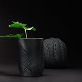 Jamie Young Co. January NEW Lunar Sphere - Black Vases