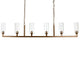 Jamie Young Co. Linear 6 Light Chandelier Lighting jamie-young-5LINE6-ABCL 688933029772