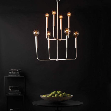 Jamie Young Co. Mercer Two Tier Chandelier Lighting jamie-young-5MERC-CHWH 688933026702