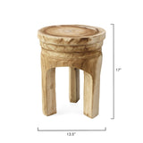 Jamie Young Co. Mesa Wooden Stool Decor Jamie-Young-20MESA-STWD 00688933019438