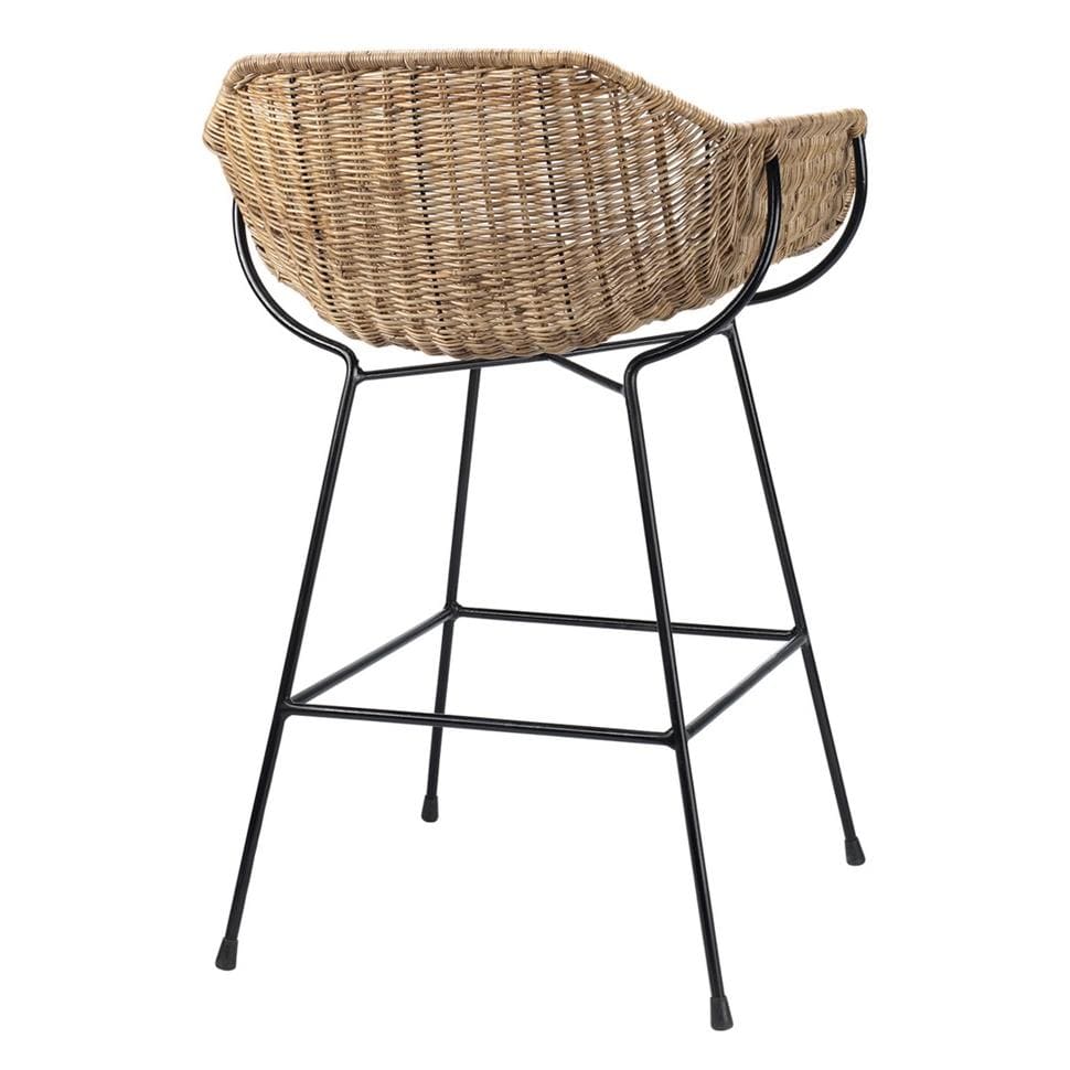 Wicker counter bar online stools