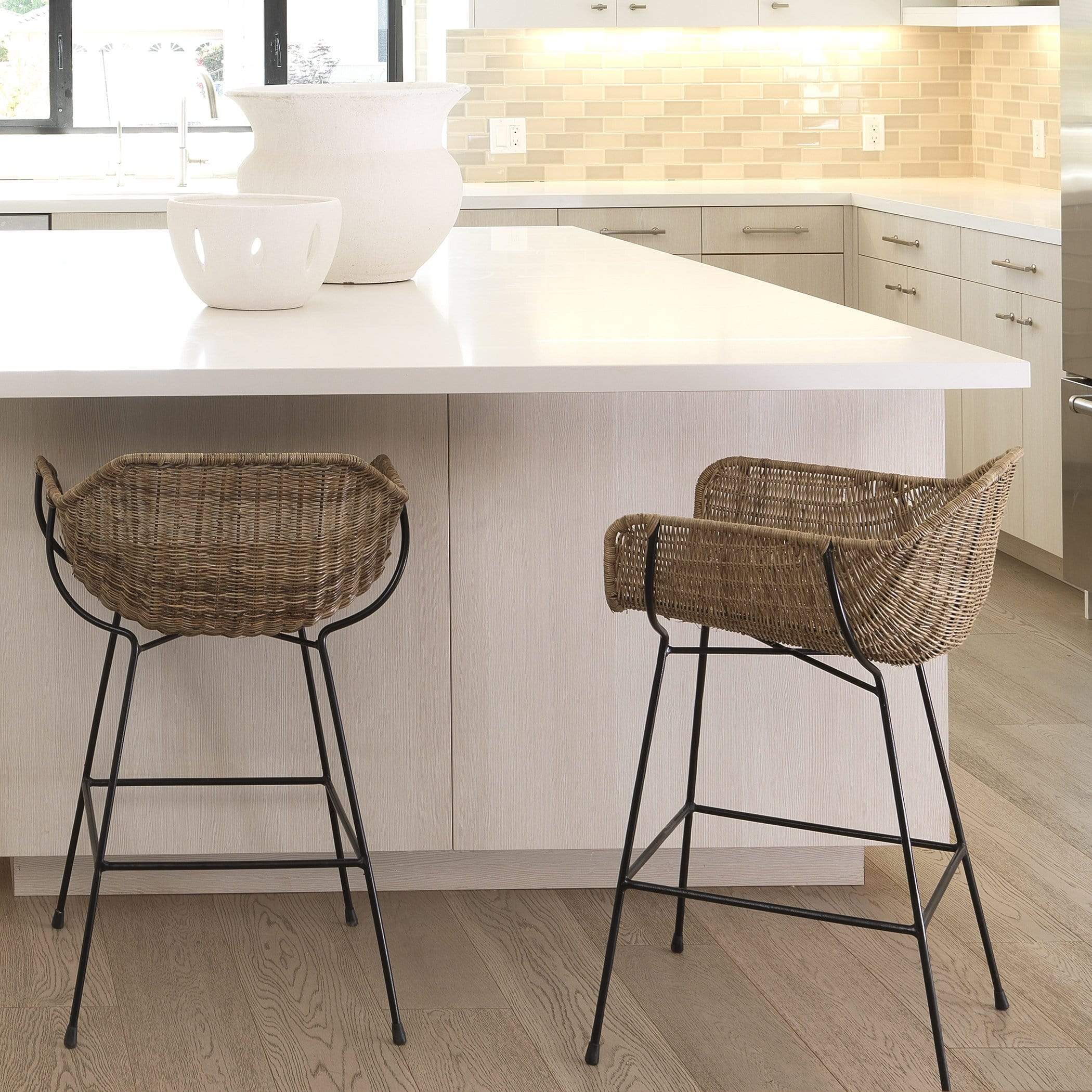 Wicker and discount rattan counter stools