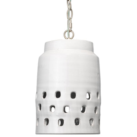 Jamie Young Co. Perforated Pendant Lighting jamie-young-5PERF-LONGWH