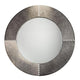 Jamie Young Co. Round Cross Stitch Mirror - Buff Leather Wall Jamie-Young-7CROS-LGGR 00688933010831