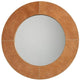 Jamie Young Co. Round Cross Stitch Mirror - Buff Leather Wall Jamie-Young-7CROS-LGLE 00688933010787