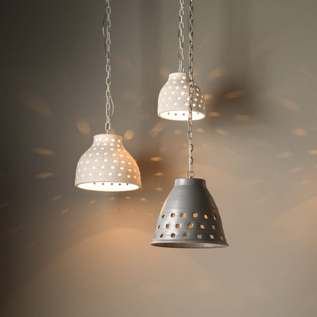Jamie Young Co. Tapered Perforated Pendant Lighting jamie-young-5PERF-TAPEGR
