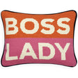 Jonathan Adler Boss Lady Needlepoint Pillow Pillow & Decor jonathan-adler-26660 00848539078912
