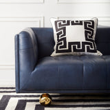 Jonathan Adler Claridge Sofa - Navy Leather Furniture jonathan-adler-28564 00812205035028