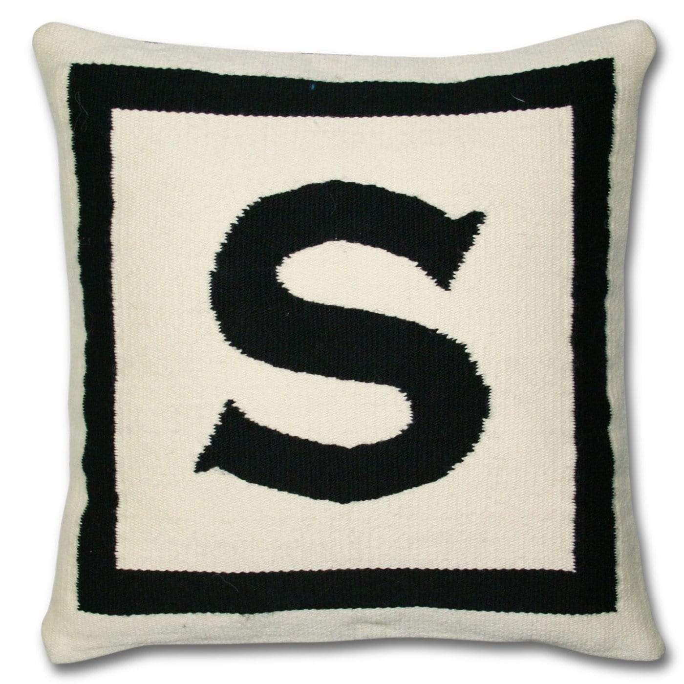 Jonathan Adler Letter Pillow Meadow Blu