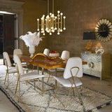 Jonathan Adler Maxime Dining Chair in Linen and Brass Furniture jonathan-adler-29713 00810023804772