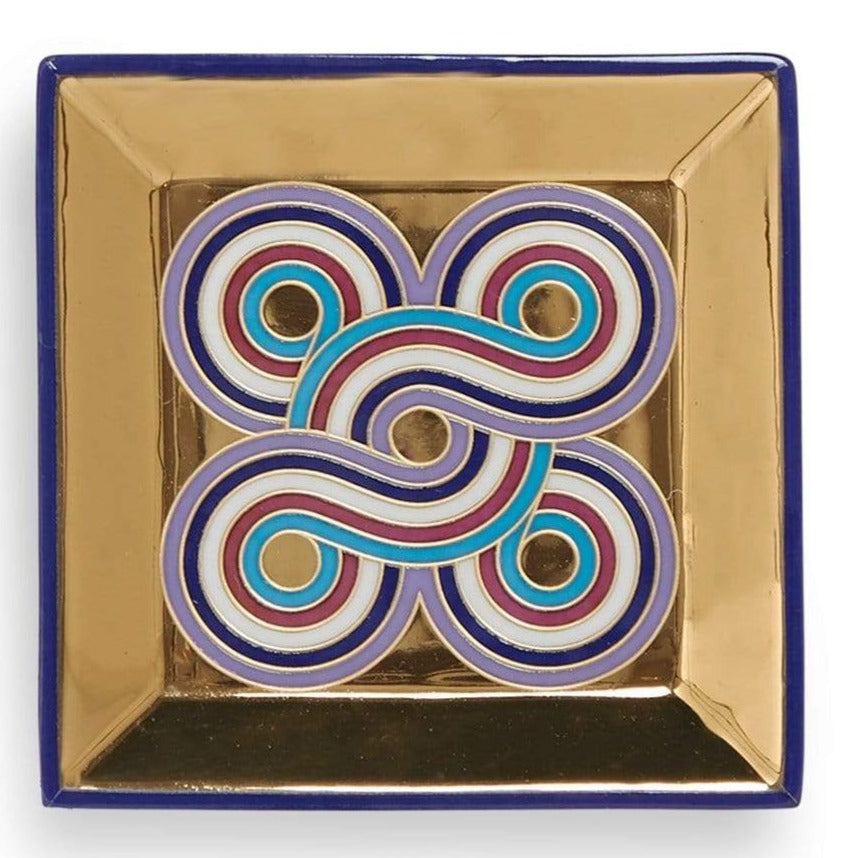 Jonathan Adler Milano Square Tray – Meadow Blu