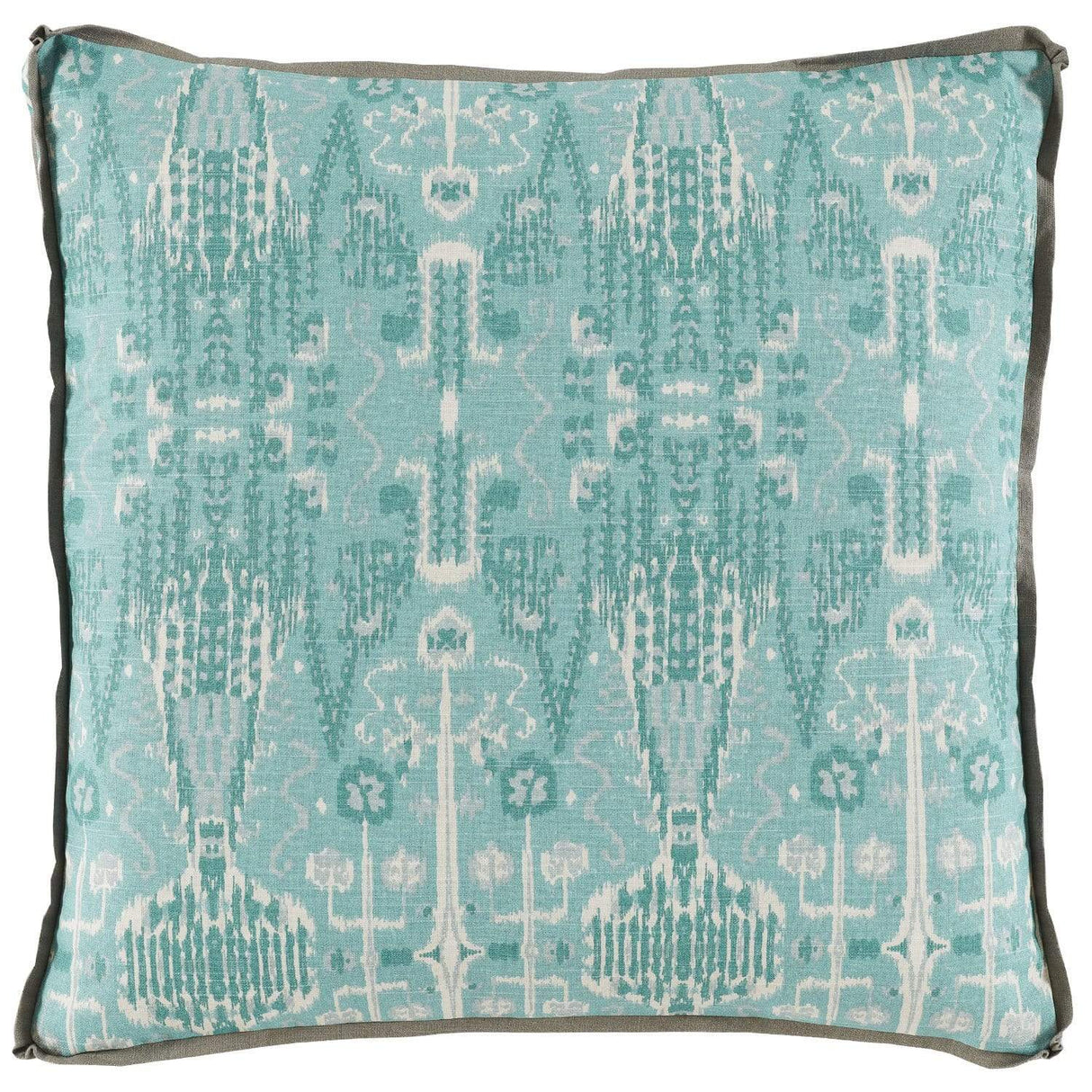 Lacefield Designs Aqua Ikat Bombay Mist Pillow Decor Lacefield-D922