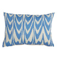 Lacefield Designs Ikat Scallop Indigo Pillow - Lumbar Decor lacefield-OUT115