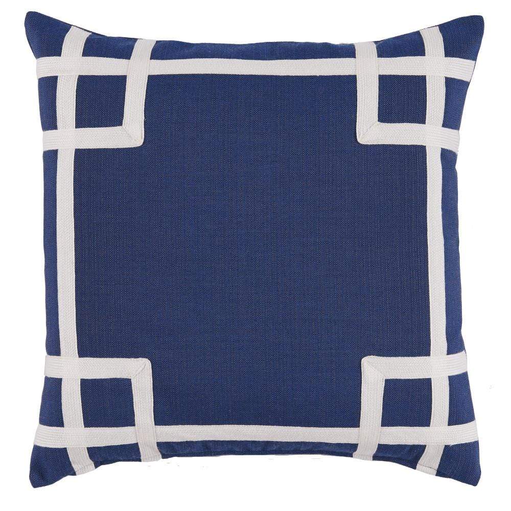 Fashion navy blue and white outdoor pillows