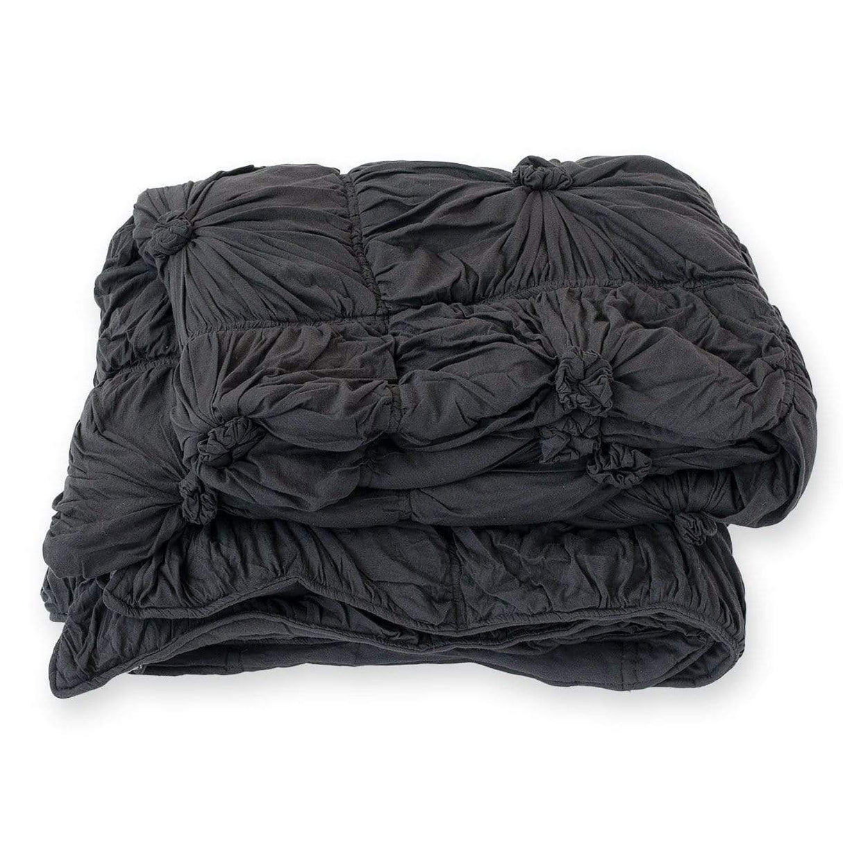 Lazybones Rosette Queen Quilt - Charcoal Bedding and Bath lazybones-qwchaq