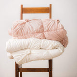 Lazybones Rosette Quilt Tuscan Pink Bedding and Bath