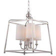 Libby Langdon for Crystorama Sylvan 4 Light Nickel Pendant Lighting