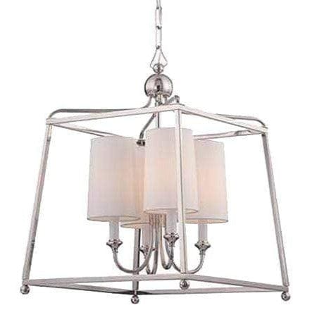 Libby Langdon for Crystorama Sylvan 4 Light Nickel Pendant Lighting