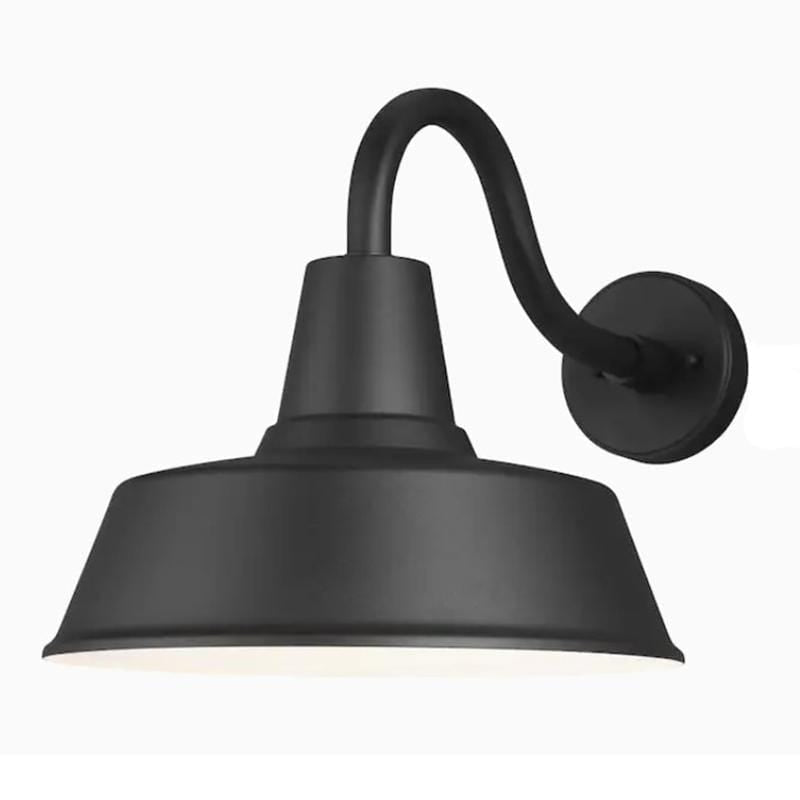 Outdoor barn light sconce top