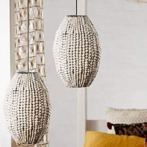 Lighting by BLU Barrel Pendant - White Lighting klay-life-B08WHITEBARREL