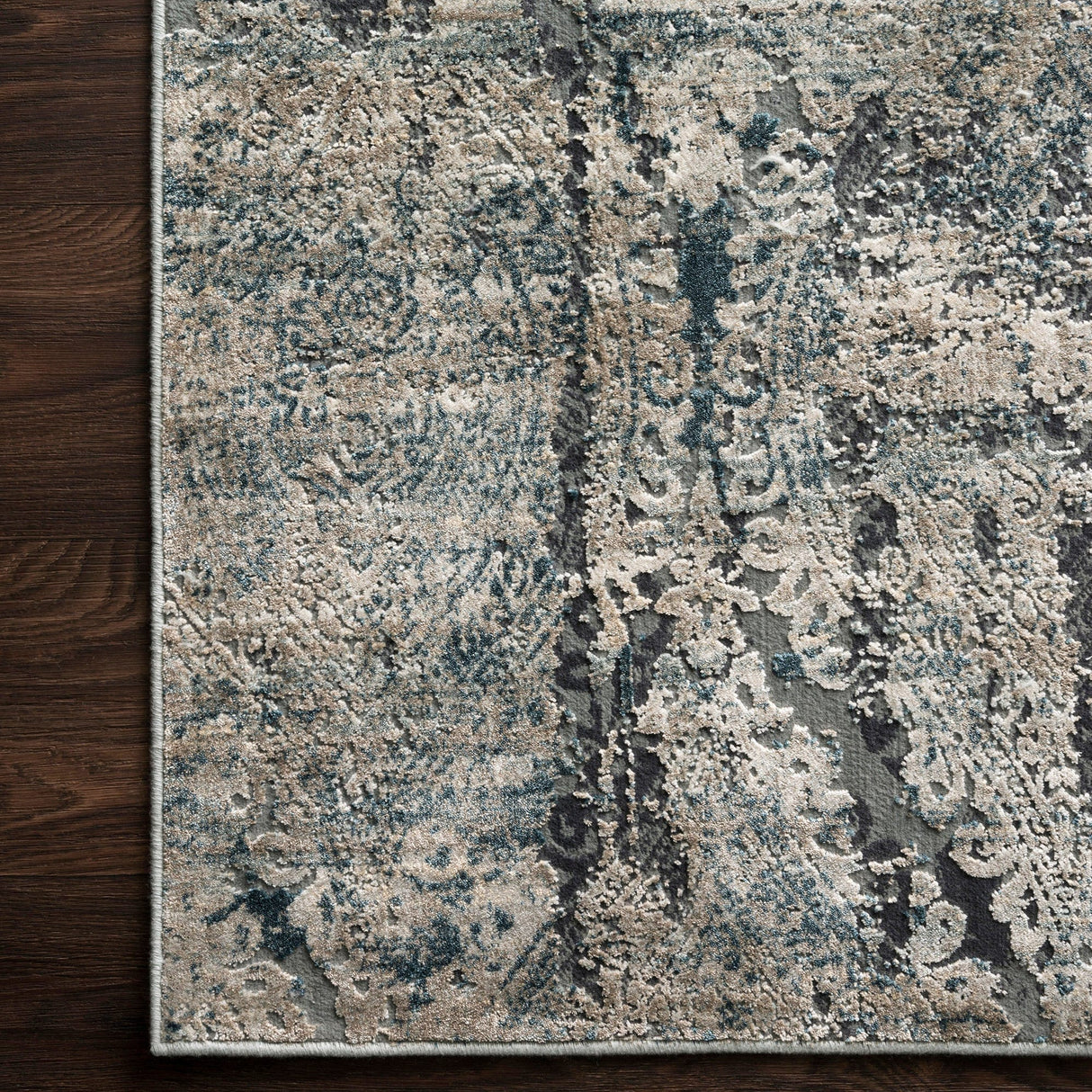 Loloi Cascade Rug - Taupe/Blue Rugs