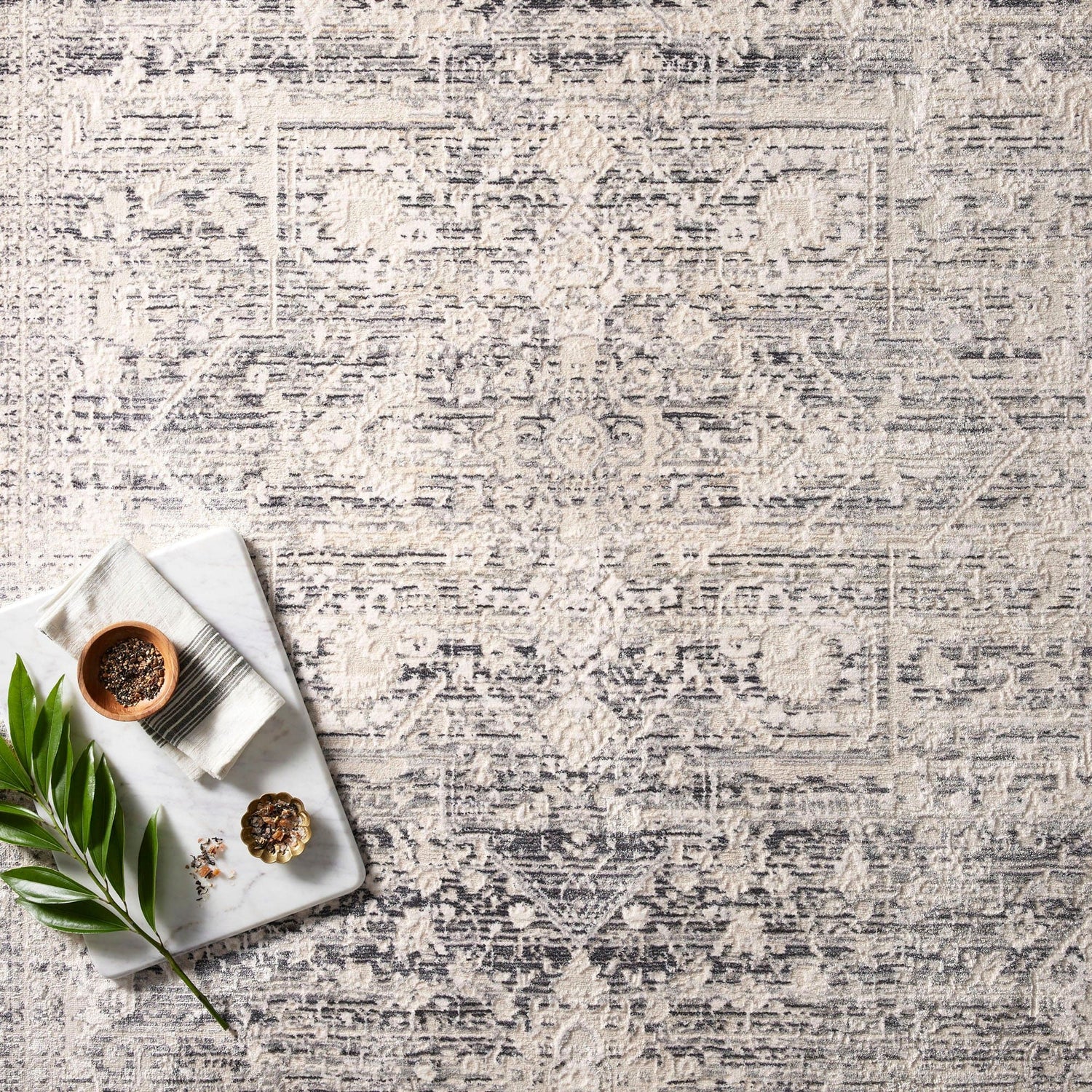 Homage Rug Homage Ivory/Grey Rug – Meadow Blu